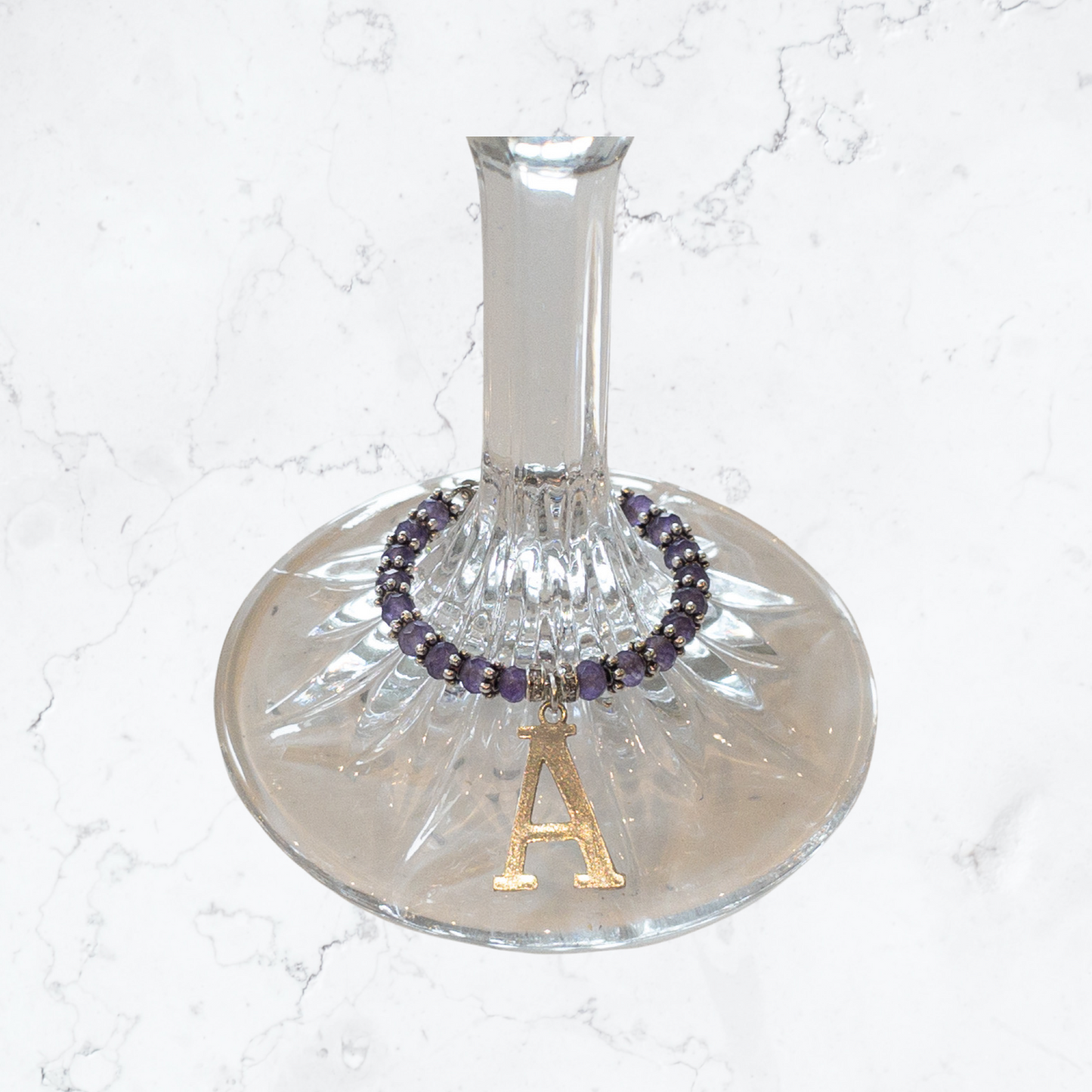 February Birthstone - Wine Charm