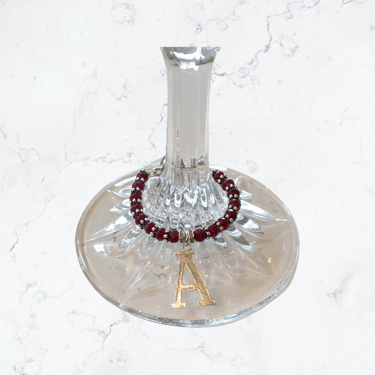 July Birthstone - Wine Charms